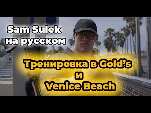 Видео: Тренировка в Gold's и на Venice Beach | Перевод на русский