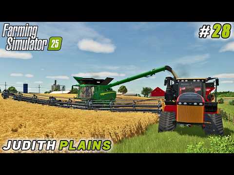 Видео: Жатка Wide-Cut + Улучшение трактора Boost Harvesting | Farming Simulator 25 | Джудит Плейнс | Эпи...