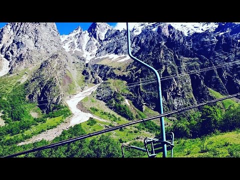 Видео: Канатная дорога в горах Осетии/Цей!