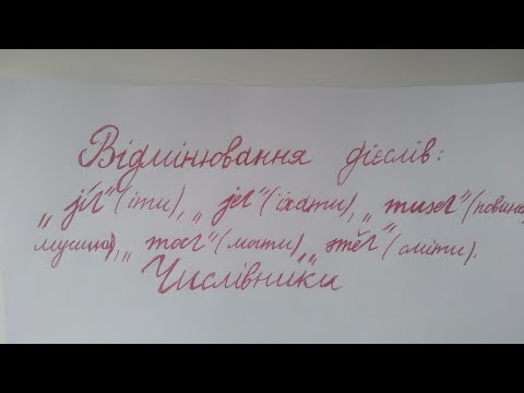 Видео: Дієслова: "jít"(іти), "jet"(їхати), "muset"(мусити), "moct"(могти), "smět"(сміти). Числівники.