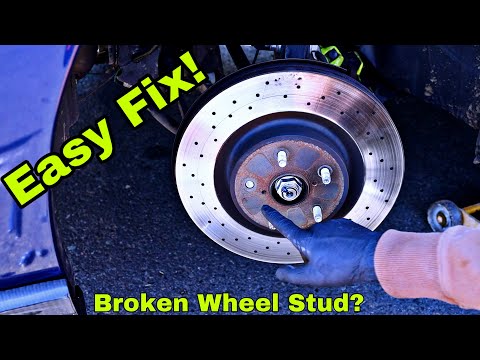 Видео: Как заменить шпильку переднего колеса на Subaru STI