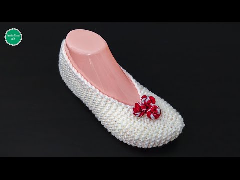 Видео: Легкие вязаные тапочки