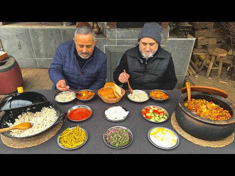 Видео: Удивительный 🤩 баранина с нутом и рисовым пловом 🍛 турецкая закуска❗ деревенская кухня