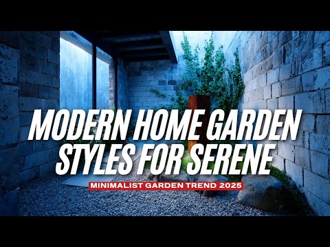 Видео: Минималистичный садовый тренд 2025 года: современные стили домашнего сада для создания умиротворя...