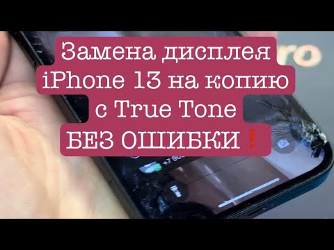 Видео: Замена дисплея iPhone 13 на копию без ошибки!