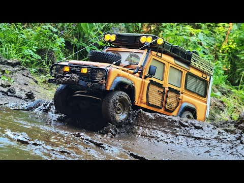 Видео: Испытание надежности... 120 дней на LR Defender Camel Trophy 4x4 ... RC OFFroad экспедиция