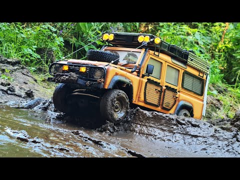 Видео: Испытание надежности... 120 дней на LR Defender Camel Trophy 4x4 ... RC OFFroad экспедиция