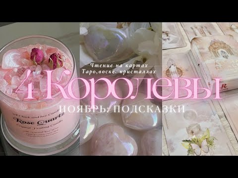 Видео: 🪷 4 КОРОЛЕВЫ | НОЯБРЬ #4королевытаро #гаданиенавоске