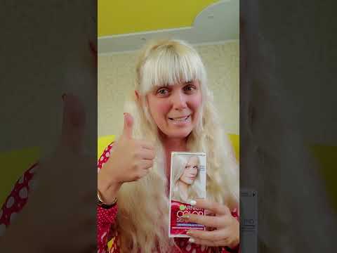 Видео: Отзыв. Краска для волос Garnier color  sensation  графитовый ультраблонд 910