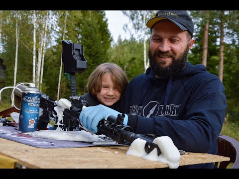 Видео: Как чистить ружьё. Вепрь ВПО 205-03. Чистящая пена Neo Elements.