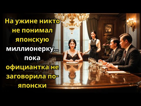 Видео: На ужине никто не понимал японскую миллионерку… пока официантка не заговорила по-японски
