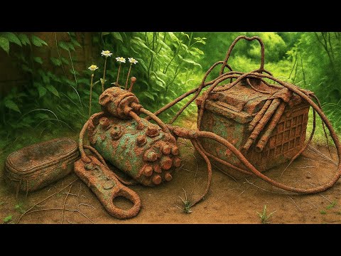 Видео: Всего 10 кг, но тянет десятки тонн // Реставрация двигателя трактора из металлолома