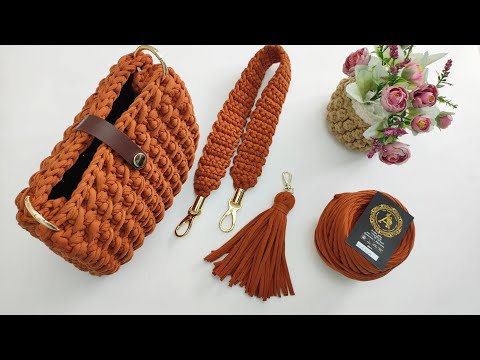 Видео: A simple pattern and such a beautiful bag Простой узор и такая красивая сумка Учимся вязать крючком