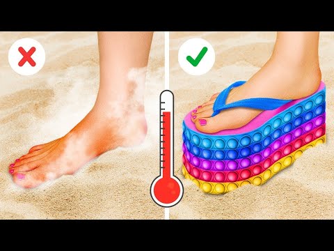 Видео: ЛЕТНИЕ ЛАЙФХАКИ ДЛЯ ИДЕАЛЬНОГО ОТПУСКА || Лучшие лайфхаки и забавные ситуации от 123 GO! SCHOOL