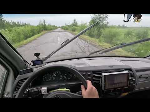 Видео: Колымская трасса в день летнего солнцестояния.