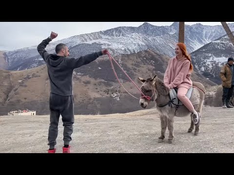 Видео: Приключения в Осетии вместе с Алиханом /Именинница Александра Москва