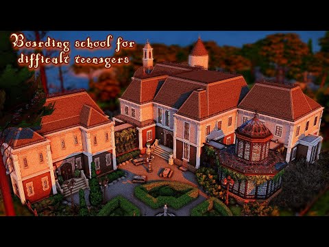 Видео: Школа пансион для трудных подростков| Boarding school|Строительство 4|Sims 4|Speed build|No CC