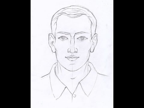 Видео: Как рисовать ЛИЦО МУЖЧИНЫ карандашом. Часть 1. Урок 51.  How to draw A FACE OF A MAN with a pencil