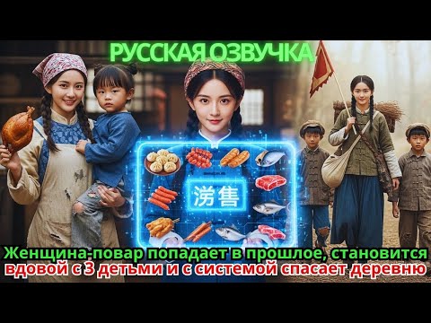 Видео: Женщина-повар попадает в прошлое, становится вдовой с 3 детьми и с системой спасает деревню
