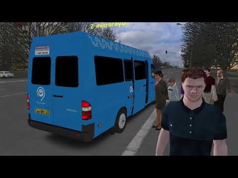 Видео: Чистогорская область гонки на Mercedes Benz W906 Sprinter в московской окраске на 46 маршруте.Omsi 2