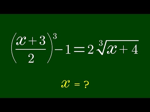 Видео: Сможете ли вы решить это? | Математическая олимпиада | Найти x=?