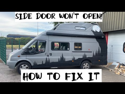 Видео: Раздвижная дверь не открывается — как я ее исправил — MK6 MK7 TRANSIT кемпер