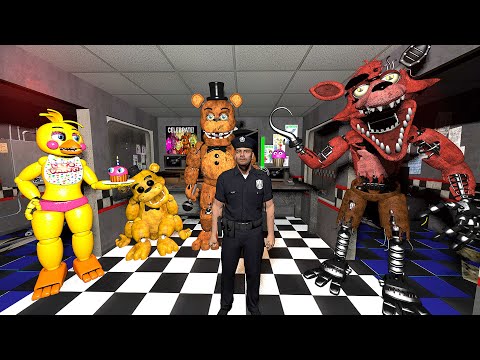 Видео: АНИМАТРОНИКИ ПУГАЮТ ОХРАННИКА FNAF COOP Garry's Mod
