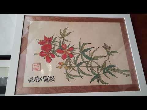 Видео: Китайская живопись. Оформление картины.