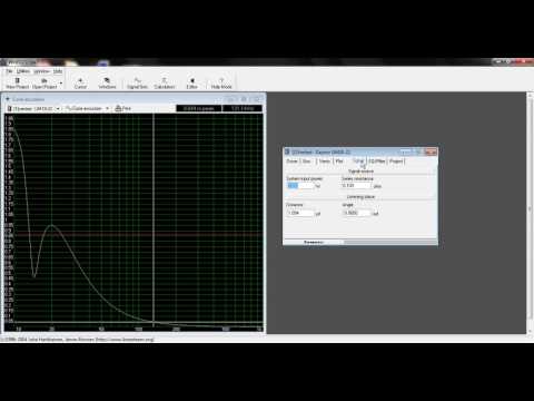 Видео: Учебное пособие по WinISD — Отклонение конуса