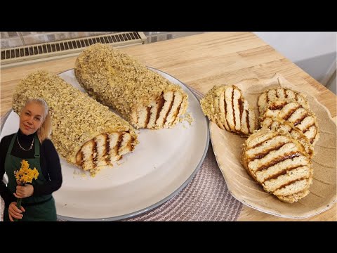 Видео: БИСКВИТЕНО РУЛО С ШИПКОВ МАРМАЛАД И ОРЕХИ