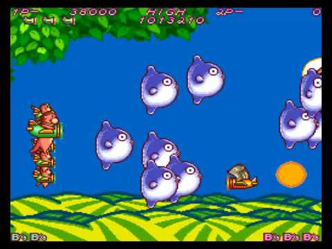 Видео: прохождение Hacha Mecha Fighter (arcade)