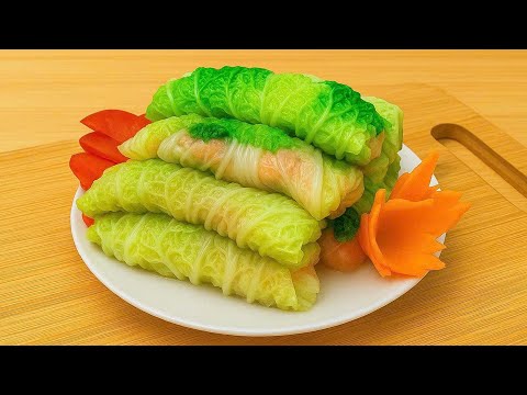 Видео: Рецепт голубцов | Как приготовить голубцы с мясом | Вкусные рецепты