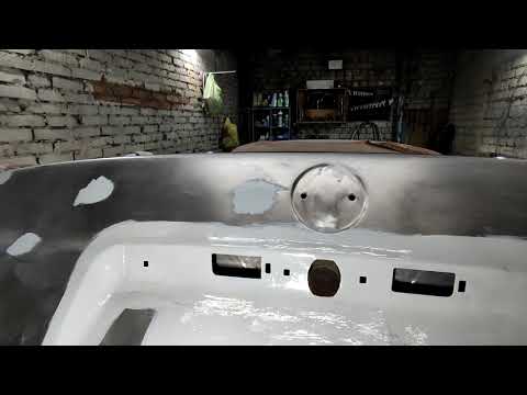 Видео: Ремонт кузова БМВ Е36. Сварка крышки багажника. Перетирка грунта. Готовлю к покраске. Часть 3.