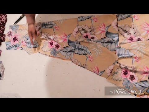 Видео: валанли куйлак бичиб тикамиз Шьём платье валань We sew a dress
