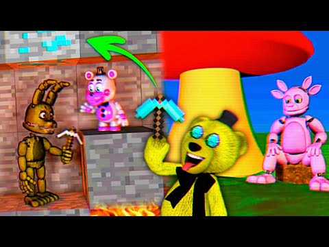 Видео: FNAF 17 МИНУТ СМЕХА 🤣 ГРИФЕР ПЛЮШТРАП в МАЙНКРАФТЕ и АНИМАТРОНИК под ГРИБАМИ ФНАФ ЧЕЛЛЕНДЖ !!!