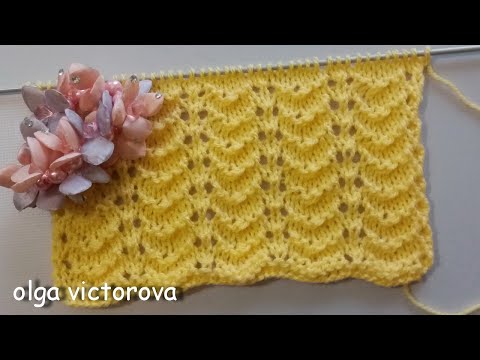 Видео: АЖУРНЫЙ КРАСАВЕЦ 895 Вязание Узоры спицами