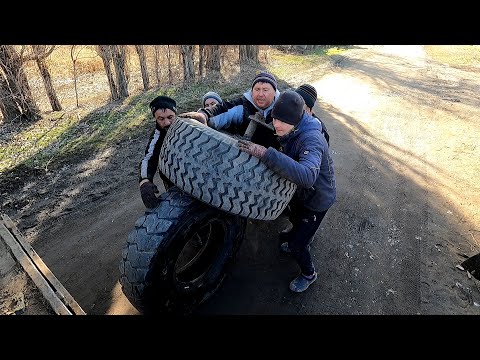 Видео: ЧУТЬ НЕ УБИЛО ТЯЖЁЛЫМ КОЛЕСОМ 😱 ЛУЧШЕ НЕ СМОТРИТЕ!!!