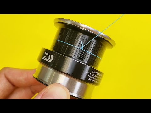 Видео: Лучший способ привязать леску или шнур к любой катушке, так что бы не ничего не прокручивалось