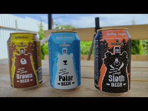 Видео: Немецкое недорогое пиво из магазина Магнит \ Обзор на пиво Theodore (Теодор)Helles Lager, Hefeweizen