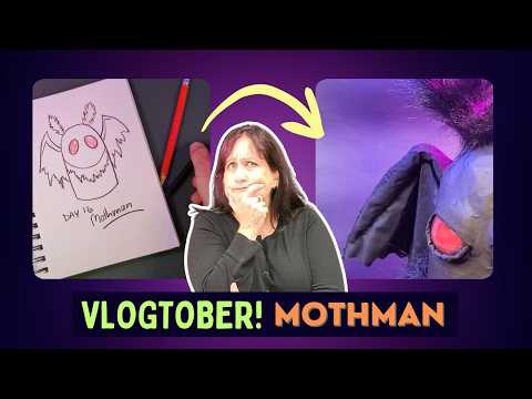 Видео: 31 монстр за 31 день. Как сделать человека-мотылька из папье-маше. Vlogtober, день 16.