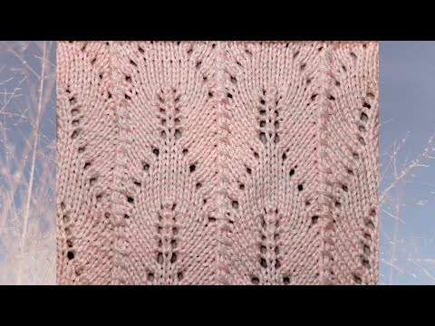 Видео: Красивый Эффектный Ажурный Узор Спицами + Схема Для Джемперов, Туник, Кардиганов, Кофточек