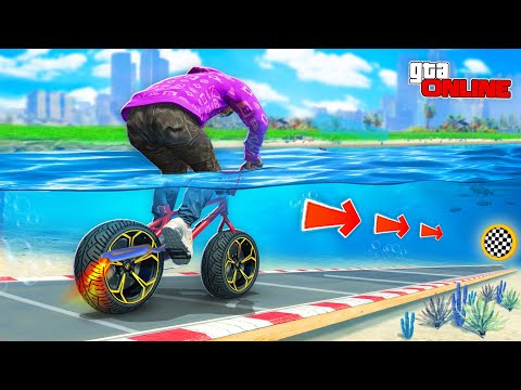 Видео: КАК ДАЛЕКО ЧИТЕРСКИЙ ТУРБО-BMX СМОЖЕТ ПРОЕХАТЬ ПОД ВОДОЙ ДО ФИНИША? ЭКСПЕРИМЕНТЫ ГТА 5