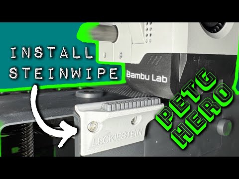 Видео: Установка очистителя сопел SteinWipe на 3D-принтер Bambu Lab P1P P1S X1C