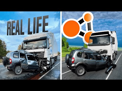 Видео: Аварии на реальных событиях в BeamNG.Drive #63