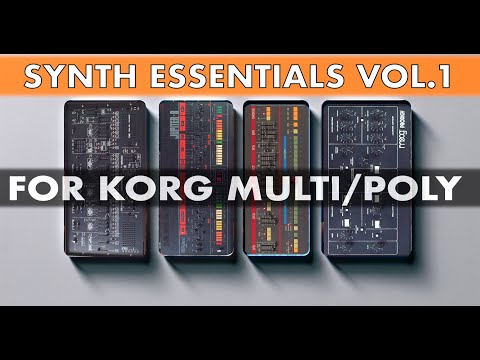 Видео: Synth Essentials Vol.1 — набор звуков Korg Multi/Poly — коллекция лучших патчей