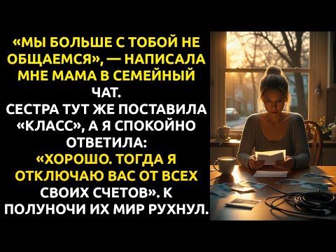Видео: Я согласилась ПОМОЧЬ им в последний раз... и на следующий день УВИДЕЛА, как они празднуют мой обман.