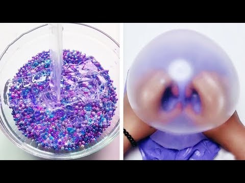 Видео: Самое удовлетворяющее видео слизи ASMR | Релаксирующая странно удовлетворяющая слизь 2019 | 381