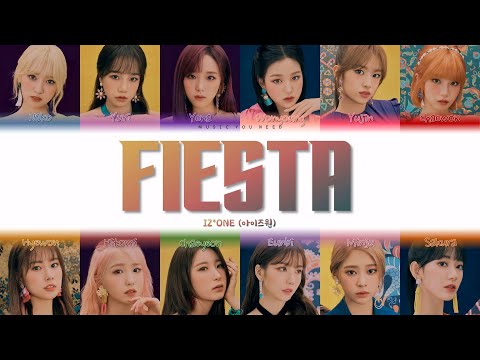 Видео: IZ*ONE - FIESTA (ПЕРЕВОД | КИРИЛЛИЗАЦИЯ | COLOR CODED LYRICS)