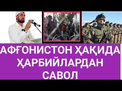 Видео: ҲАРБИЙЛАРДАН АФҒОНИСТОН ҲАҚИДА САВОЛ. АБРОР МУХТОР АЛИЙ