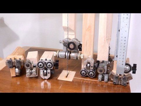 Видео: Сравнение направляющих для 1 ленточной пилы и 4 лезвий